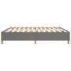 vidaXL Boxspring bed stof donkergrijs 200x200 cm