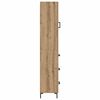 vidaXL Highboard Artisan Eiken 34,5 x 34 x 180 cm Bewerkt hout