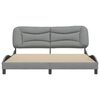 vidaXL Bedframe zonder matras "Hvar" stof lichtgrijs 180x200 cm