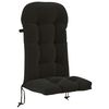 vidaXL Zon Loungerkussen PUTTEN 100% Polyester Zwart 48 x 112 x 10 cm