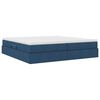 vidaXL Opslag bed met matras met matras Blauw 200 x 200 cm Polyester
