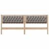 vidaXL Hoofdbord Anders Bruin en taupe 200 cm Massief grenenhout