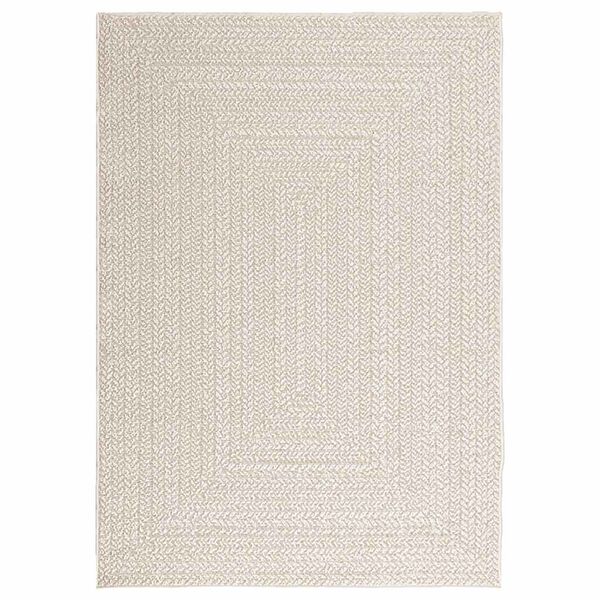 vidaXL Vloerkleed ZIZUR room binnen en buiten 120x170 cm jute look