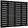 vidaXL Hoofdbord wandmontage 106x3x91,5 cm massief grenenhout zwart