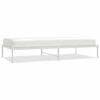vidaXL Bedframe metaal wit 100x200 cm