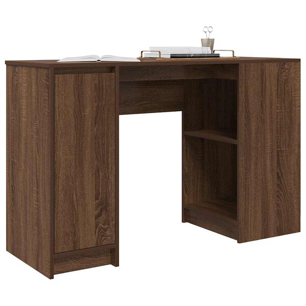 vidaXL Bureau 120x42x76 cm spaanplaat bruin eikenkleurig