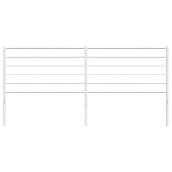 vidaXL Hoofdbord metaal wit 193 cm