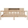 vidaXL Bed met boekenkast zonder matras massief grenenhout 180x200 cm