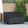 vidaXL Tuinbankhoes Zwart 130 x 95 x 40 / 80 cm 600D Oxford Stof
