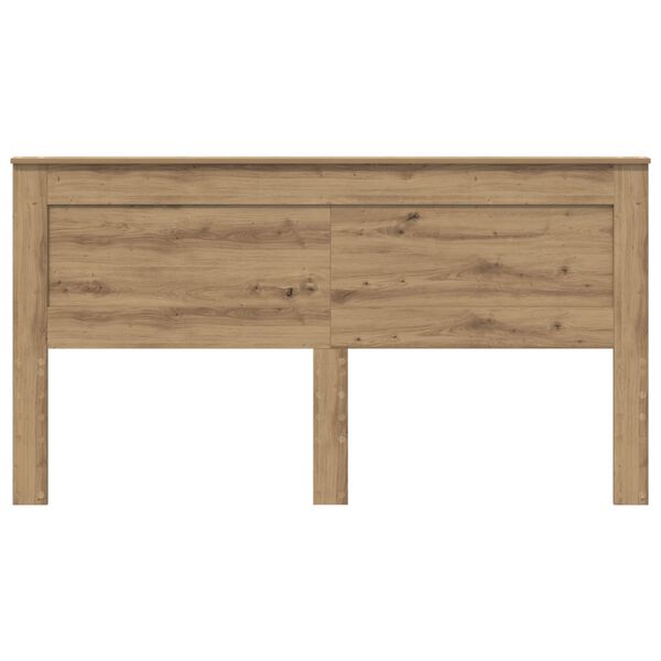 vidaXL Hoofdbord met hoofdeinde Artisan Eiken 180 cm Bewerkt hout