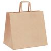 vidaXL Papieren zakken 50 st met hengsels 32x22x28 cm bruin