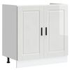 vidaXL Spoelbakonderkast Porto 80x46x81,5cm bewerkt hout hoogglans wit