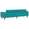 vidaXL Woonkamer Bank Turquoise 250 x 188 x 76 cm