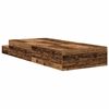 vidaXL Opbergbedframe met lade met opslag Oud Hout 90 cm Bewerkt hout