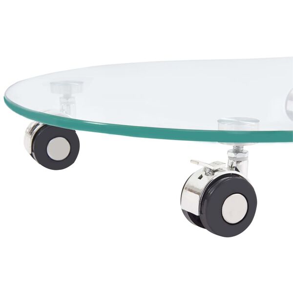 vidaXL Salontafel 45x40x58 cm gehard glas