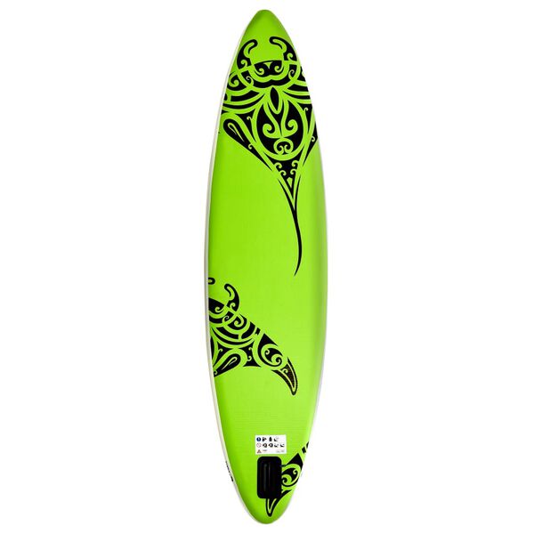 vidaXL Stand Up Paddleboardset opblaasbaar 366x76x15 cm groen
