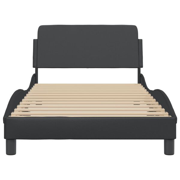 vidaXL Bedframe "Dover" kunstleer zwart 100x203 cm