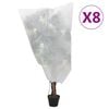 vidaXL Plantenhoezen met trekkoord 8 st 70 g/m&sup2; 0,8x1 m