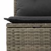vidaXL 9-delige Loungeset met kussens poly rattan grijs
