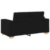 vidaXL Loveseat bank 160x77x82 cm stof zwart