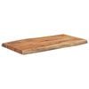 vidaXL Tafelblad rechthoekig natuurlijke rand 70x40x2,5 cm acaciahout