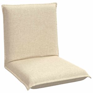 vidaXL Verstelbare vlo stoelen Cr&egrave;mekleurig Stof