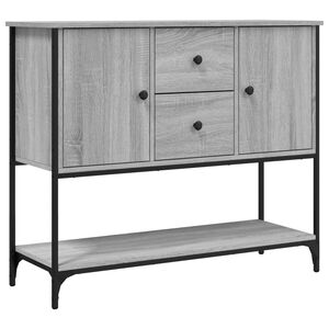 vidaXL Dressoir 100x36x85 cm bewerkt hout grijs sonoma