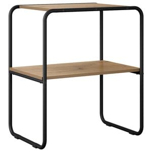vidaXL Wandtafel Artisanaal eiken 60 x 42,5 x 70 cm Bewerkt hout