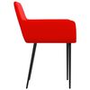 vidaXL Eetkamerstoelen 2 st kunstleer rood