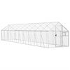 vidaXL Voli&egrave;re 1,79x10x1,85 m aluminium zilverkleurig
