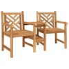vidaXL Tuin Outdoor Stoelen 152 x 63 x 89 cm Massief Teakhout