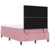 vidaXL Boxspring bed met matras Roze 120 x 200 cm Fluweel
