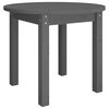 vidaXL Salontafel &Oslash; 55x45 cm massief grenenhout grijs