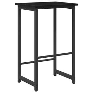 vidaXL Barkruk Zwart eiken 40 x 32 x 74 cm Bewerkt hout