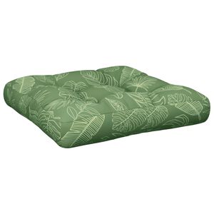 vidaXL Palletkussen bladpatroon 58x58x10 cm oxford stof