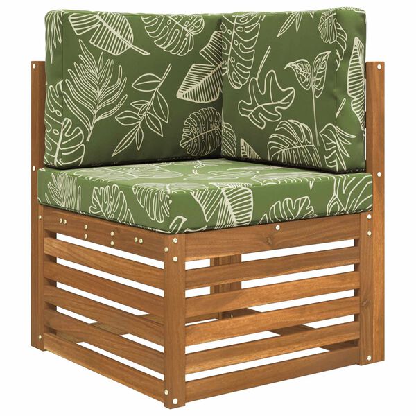 vidaXL Buiten bankkussen 3 pcs Bladontwerp Polyester