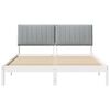 vidaXL Bedframe met hoofdeinde Wit 150 x 200 cm Massief grenenhout