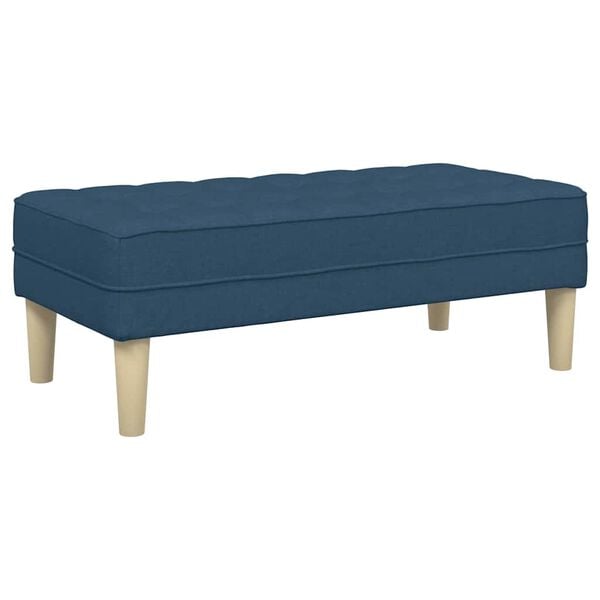 vidaXL Bank Blauw 113 x 57 x 39 cm Stof