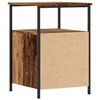vidaXL Nachtkastjes 2 st 34x35,5x50 cm bewerkt hout oud houtkleurig