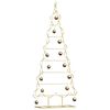 vidaXL Metalen kerstboom met standaard Goud 150 cm Poedergecoat staal