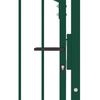 vidaXL Poort met speerpunten 104x109,5 cm staal groen
