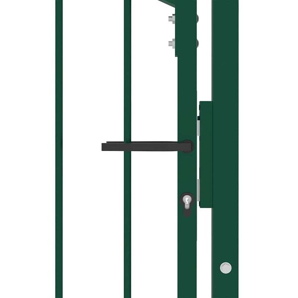 vidaXL Poort met speerpunten 104x109,5 cm staal groen