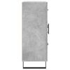 vidaXL Dressoir 69,5x34x90 cm bewerkt hout betongrijs