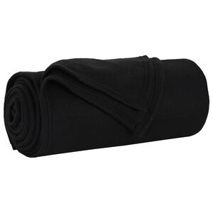 vidaXL plaid Zwart 240 x 220 cm 0.74 kg Fleece