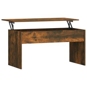 vidaXL Salontafel 102x50,5x52,5 cm bewerkt hout gerookt eikenkleurig