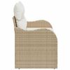 vidaXL Tuinbank Beige 121 x 62 x 69cm poly rattan
