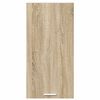 vidaXL Hangkast Sonoma Eik en Wit 40 x 31 x 80 cm Bewerkt hout