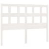 vidaXL Hoofdbord 145,5x4x100 cm massief grenenhout wit