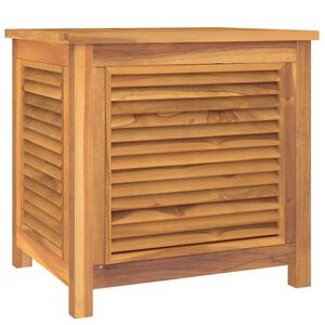 vidaXL Tuinbox met zak 60x50x58 cm massief teakhout
