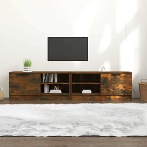 vidaXL Tv-meubelen 2 st 80x35x36,5cm bewerkt hout gerookt eikenkleurig